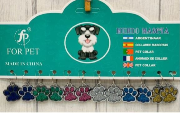 PLACA TIPO HUELLA - COLORES