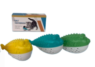 JUGUETE EN FORMA DE PESCADO - CON CATNIP